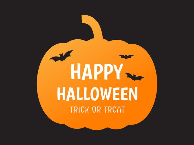 Happy Halloween Pumpkin  vector