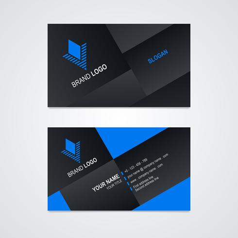 Modern business card template vector