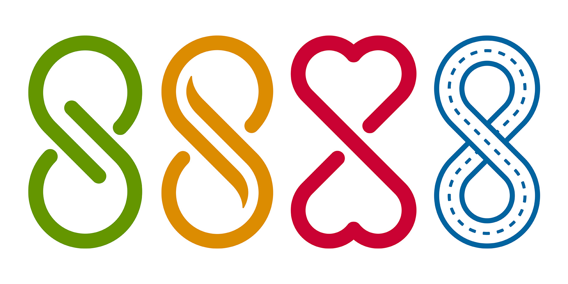 Infinity icon set 662124 Vector Art at Vecteezy