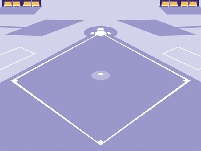 baseball sport stadium scene vector