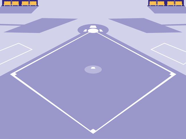 baseball sport stadium scene vector