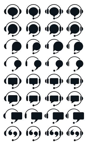 Support with speech bubble icon vector