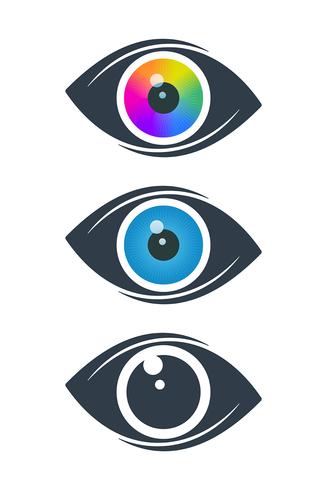 Iconos abstractos del ojo vector