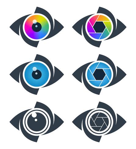 Abstract eye icons  vector