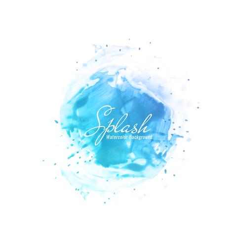 Abstract Blue Watercolor Splash Design Background Download Free