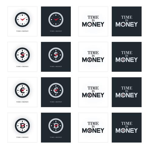 Time is money concepts vector