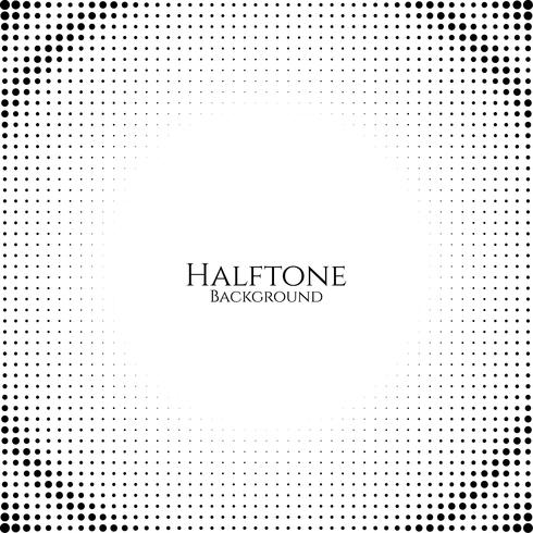 Black and White Halftone Design vector