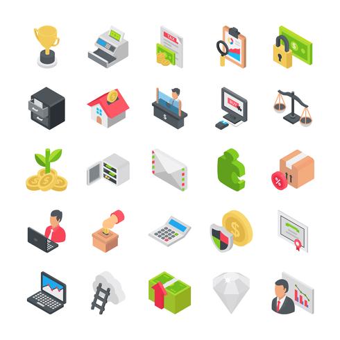 Pack de iconos de negocios vector