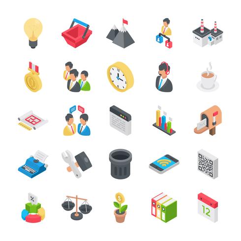 Office and Organization Icons vector