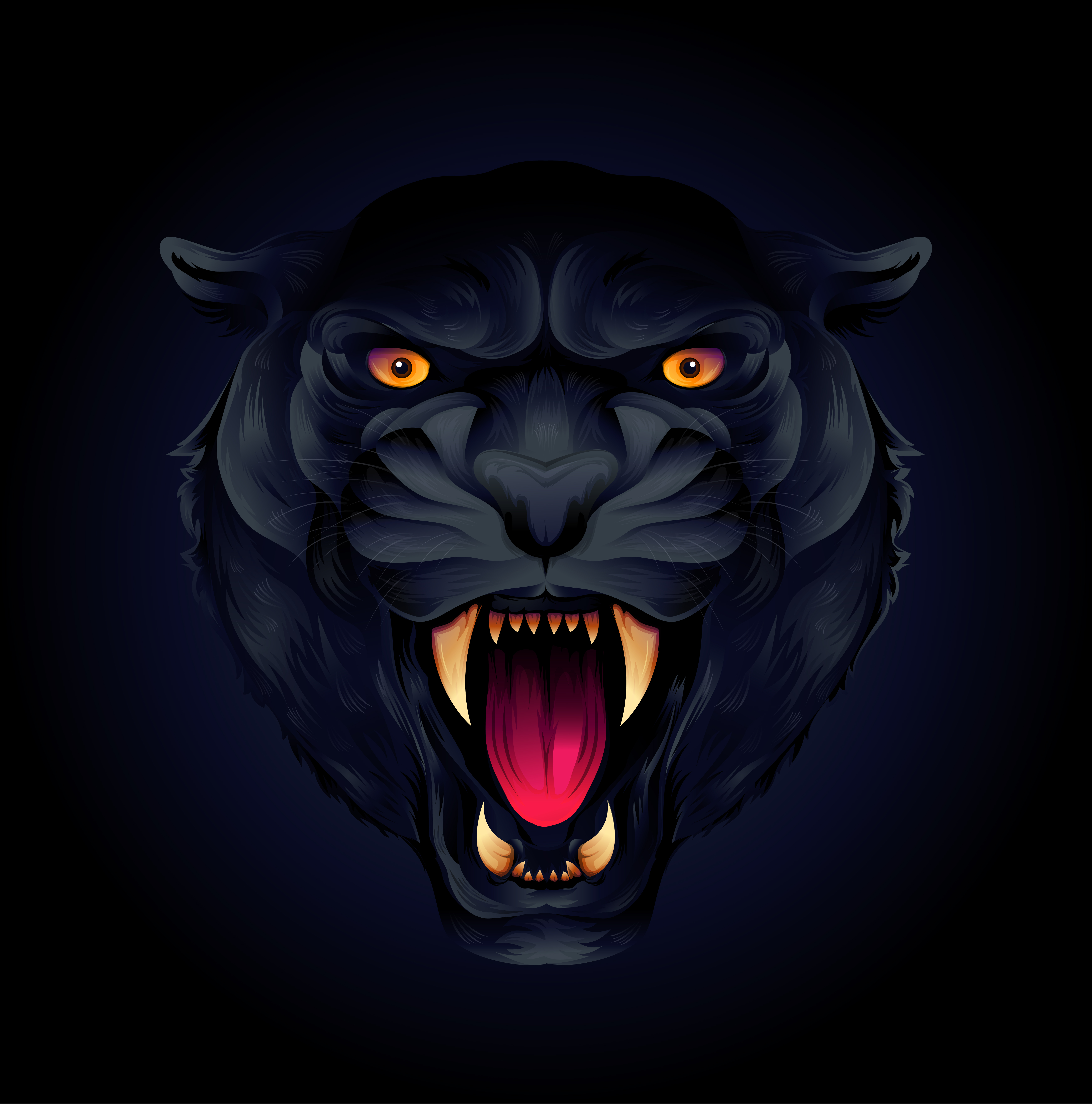 Panther Mascot Logos