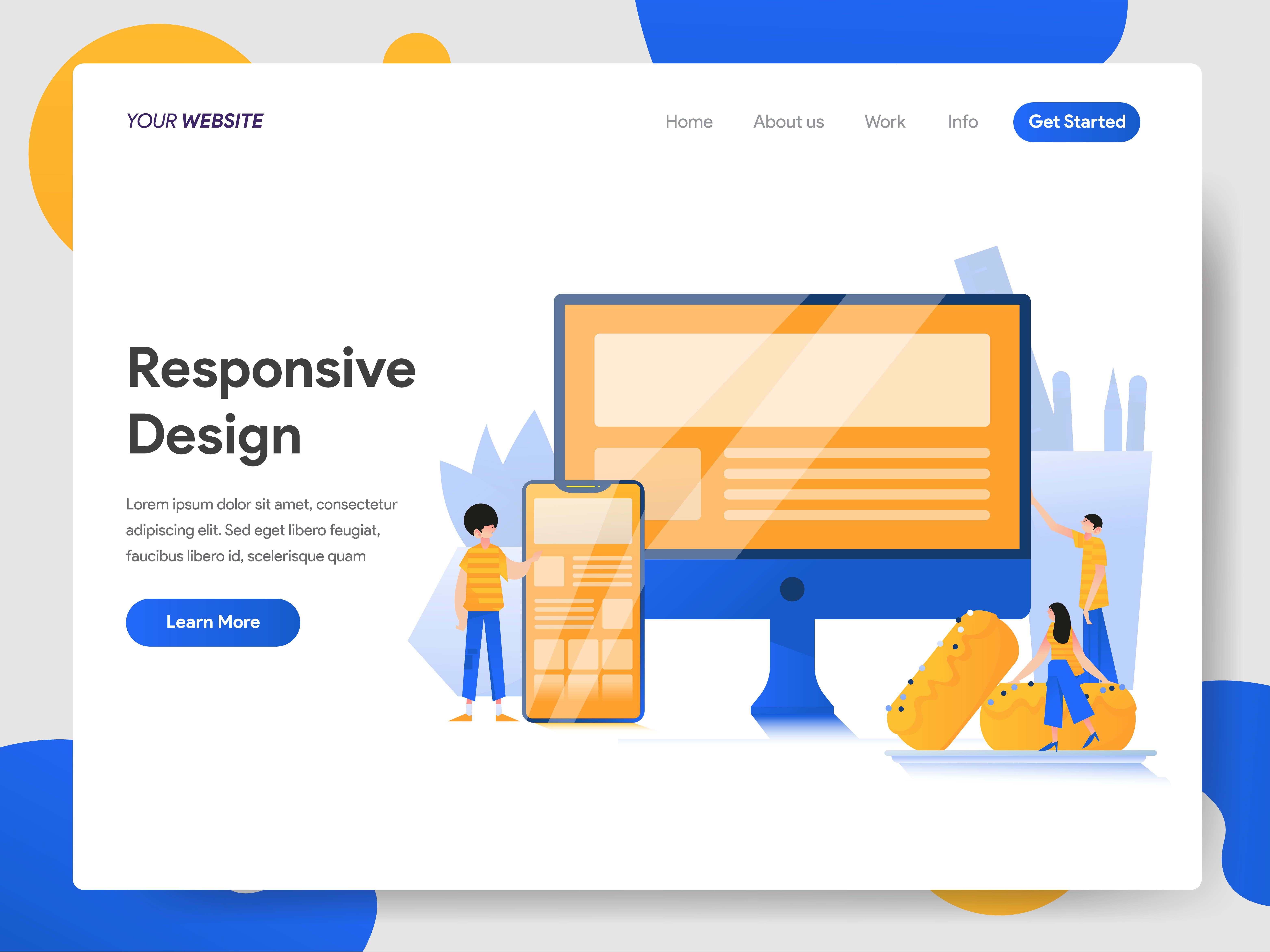 responsive layout template free download