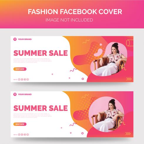 Banner de venta de verano vector