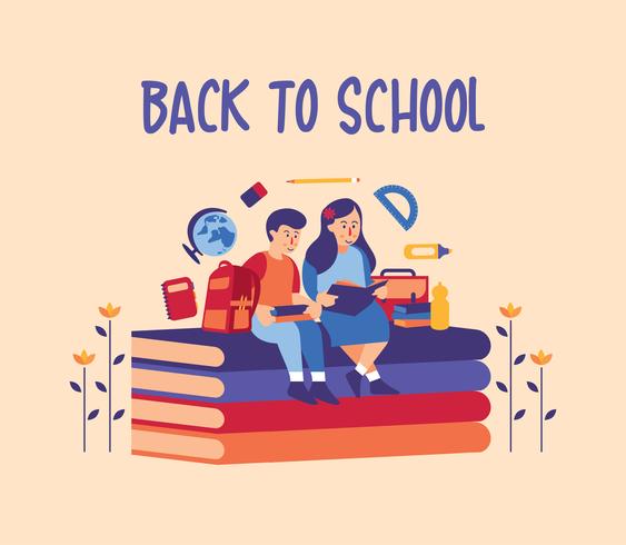 back to school design vector