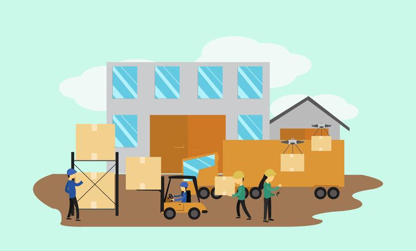 Warehouse Logistic  vector