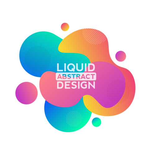 Shape liquid fluid design vector