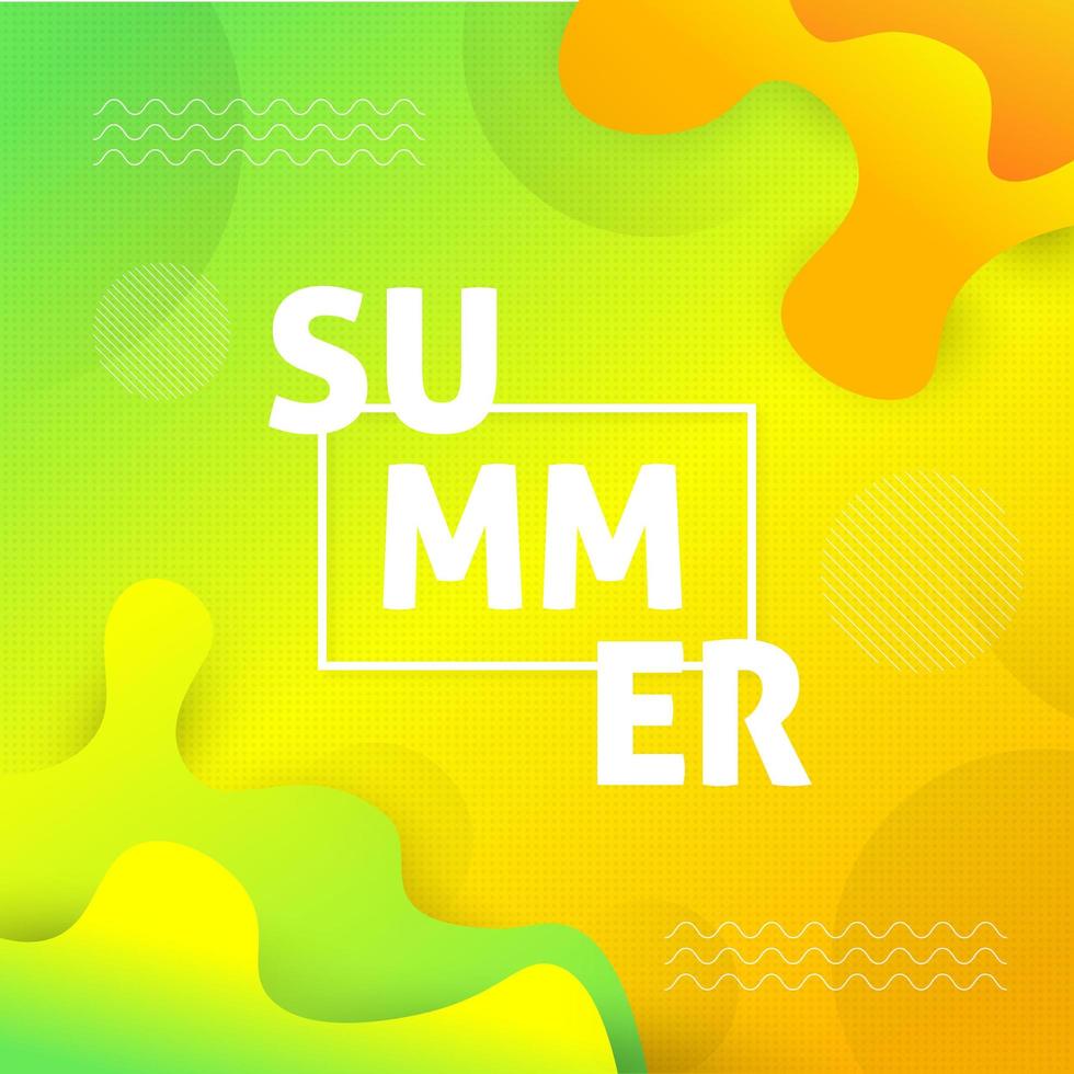  Colorful Summer Background  vector