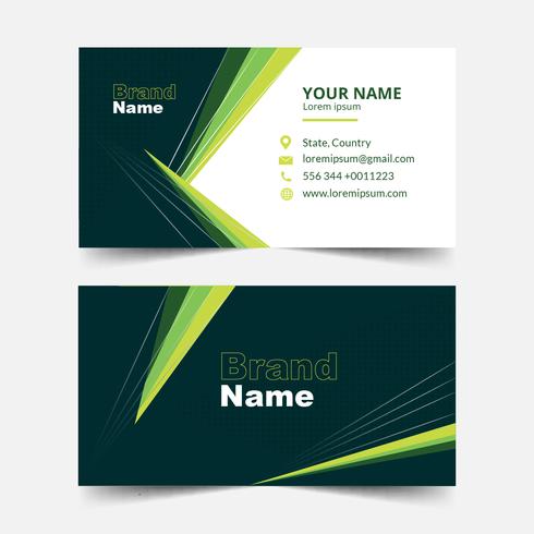 Modern Geometric Business card template vector