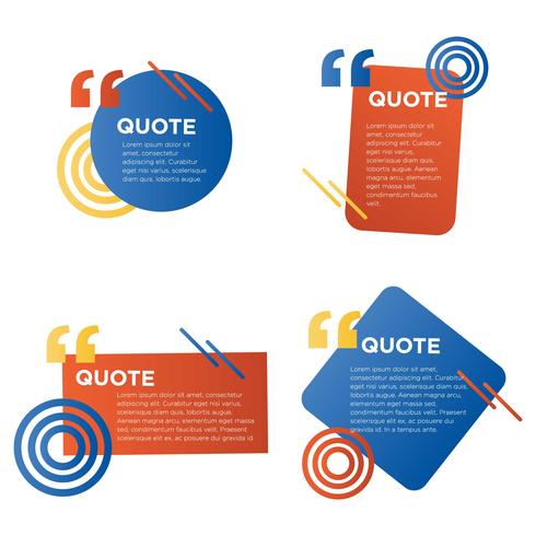 Quote Shapes Collection 663117 Vector Art at Vecteezy