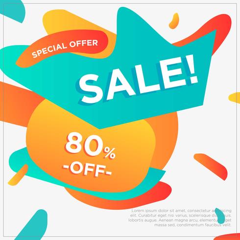 Abstract Gradient Special Offer Sale vector