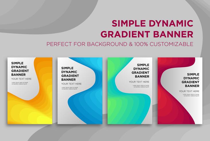 Simple Dynamic Gradient Banner vector