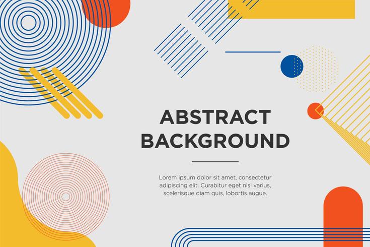 Abstract Shapes Landing Page vector