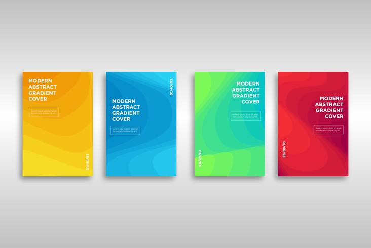 Modern Abstract Gradient Cover Template vector