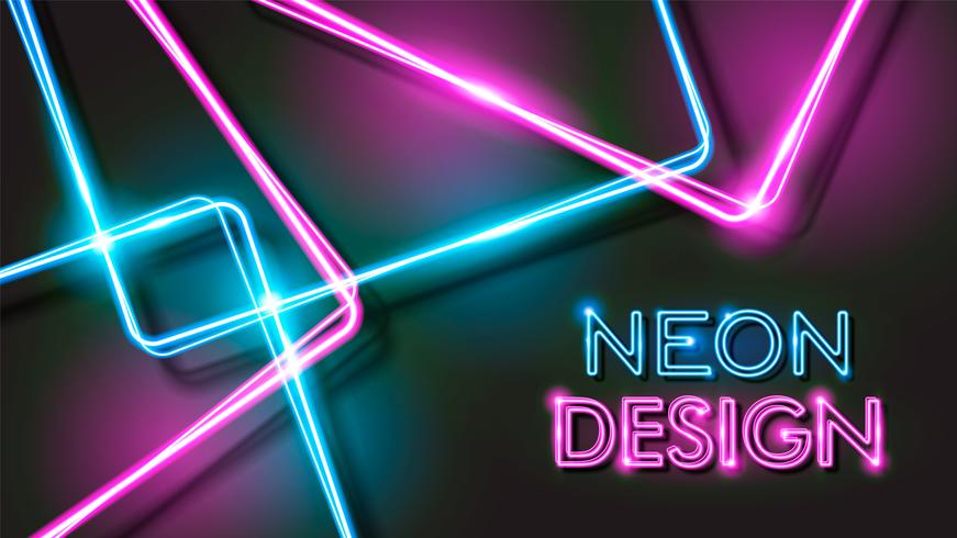 Neon Black Background Design vector