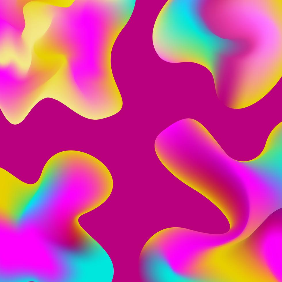 Pink Fluid Liquid color background design vector
