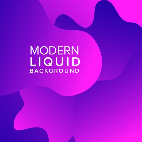 Purple fluid liquid color background design vector