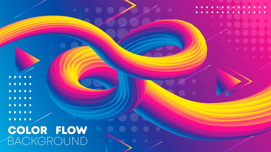 Liquid Gradient color Background, Fluid gradient vector