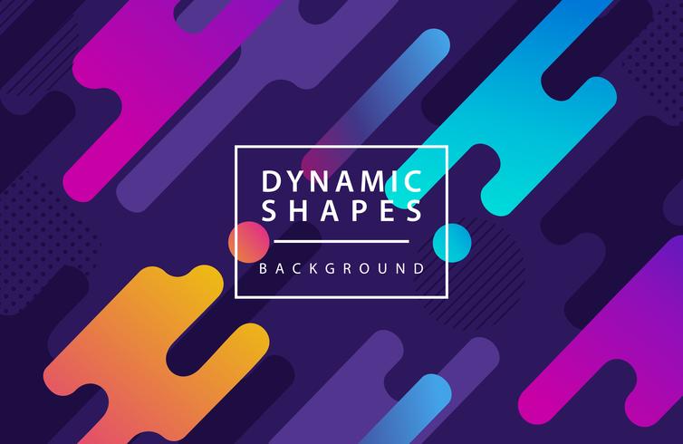 modern dynamic shapes style background. combination modern style abstraction with composition made of various rounded shapes background. vector