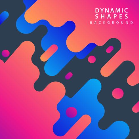 Geometry modern dynamic shapes style background vector