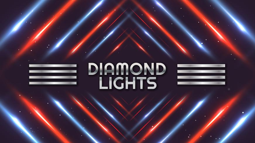 Fondo de espectro de luces de diamante vector