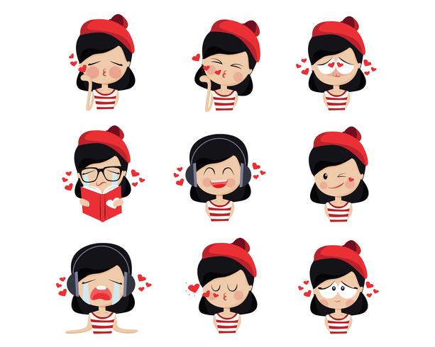 Funny Character Kit vector