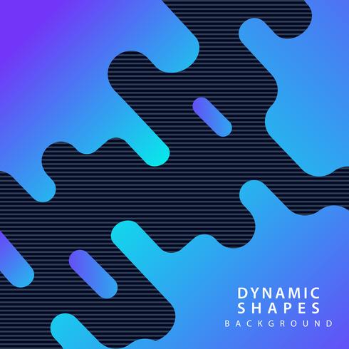 modern dynamic shapes background vector