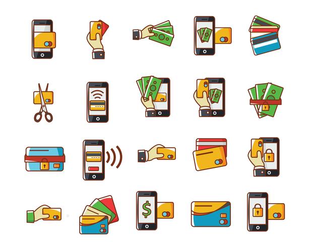 Credit Card Icons vector