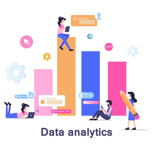 Business Data Analysis Development vector