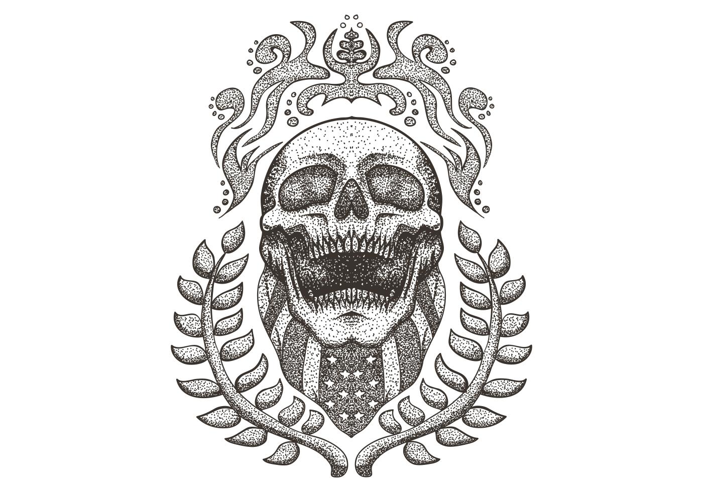 Skull wearing USA flag bandana 663818 - Download Free Vectors, Clipart