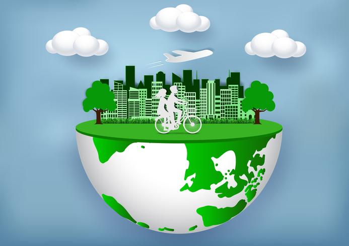 Eco Friendly City vector