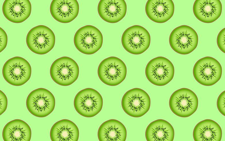 Patrón de kiwi vector