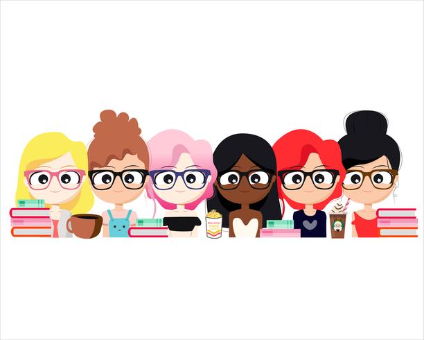 Character Illustration TeamWork vector