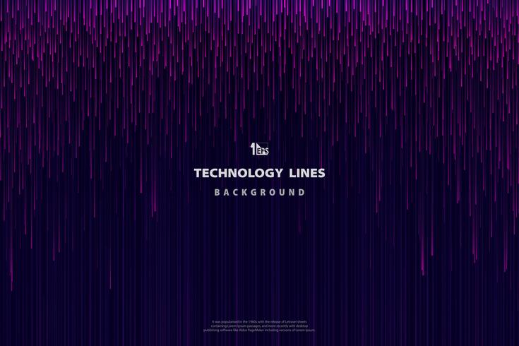 Abstract technology purple pink lines pattern vector