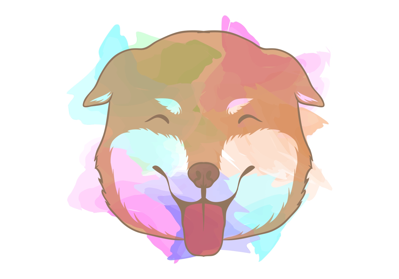 Download Smiling Dog Free Vector Art - (536 Free Downloads)