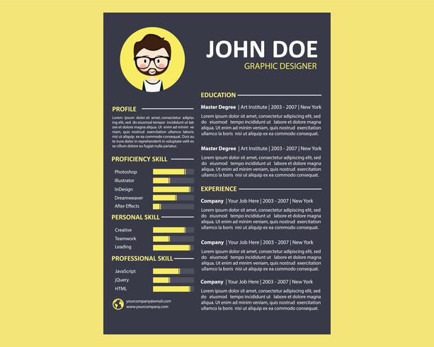 Curriculum Vitae vector