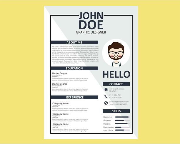 Curriculum Vitae vector