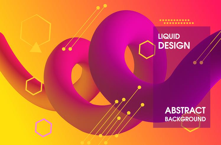 Color gradient background design vector