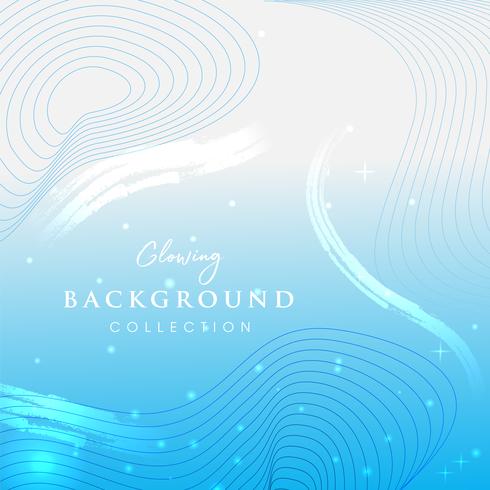 Glowing blue abstract background. vector