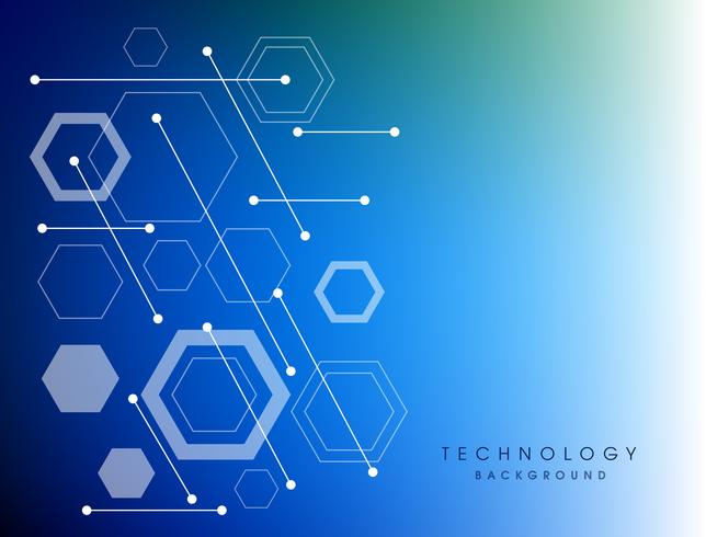 Blue abstract technology digital background. vector