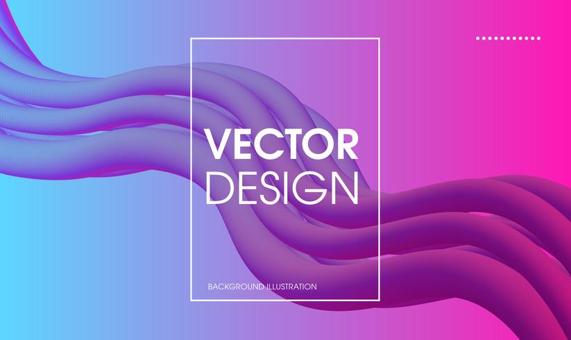 Wavy geometric abstract background. vector