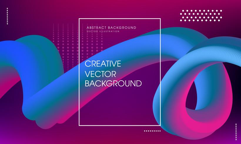 Abstract background with multicolored flow liquid shapes vector